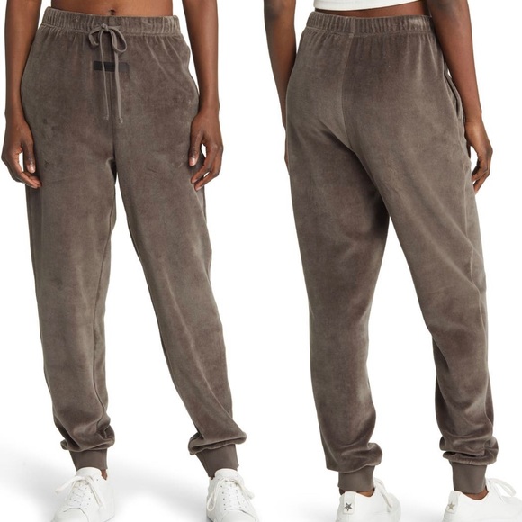 Fear of God Essentials Matching Velour Hoodie and Joggers - Picture 2 of 2